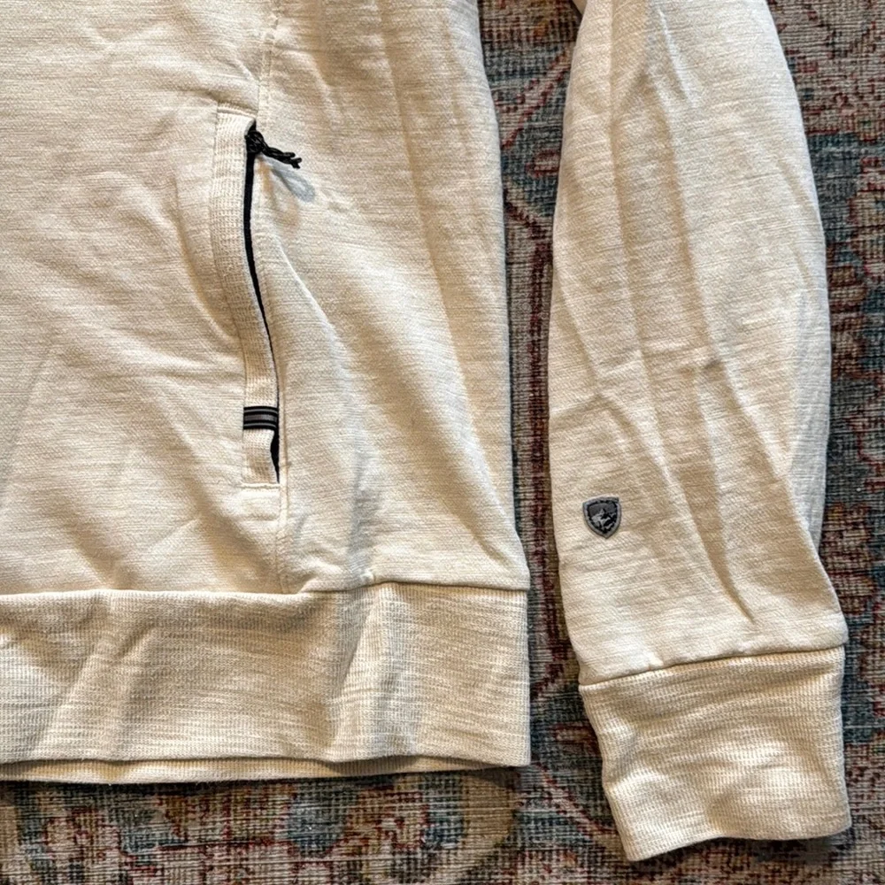 Kuhl Cream Hoodie Sweatshirt - Picture 3 of 11